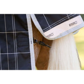 Rhino Wug Pony Turnout 250g Varilayer Black/Grey/White Check/Gray