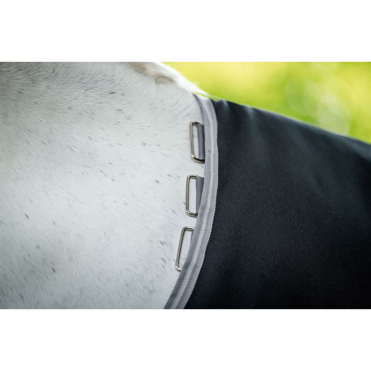 Amigo Turnout Rug 1200D 250g Black/Titanium Grey/Silver