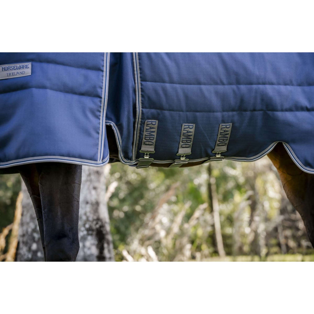 Rambo Optimo Stalldecke 400g Navy/Thunderstorm Grey/Silver