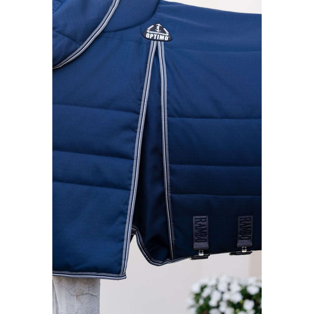 Rambo Optimo Stalldecke Plus 400g Navy/Thunderstorm Grey/Silver