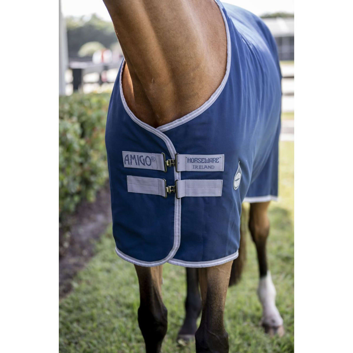 Amigo Stalldecke Navy/Titanium Grey/Silver