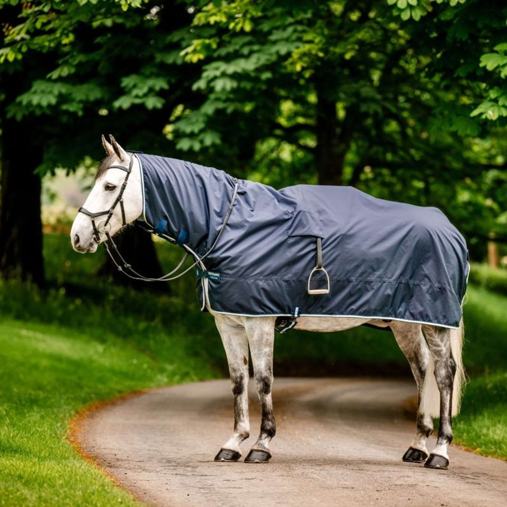 Horseware Regenausreitdecke Newmarket Witney Navy