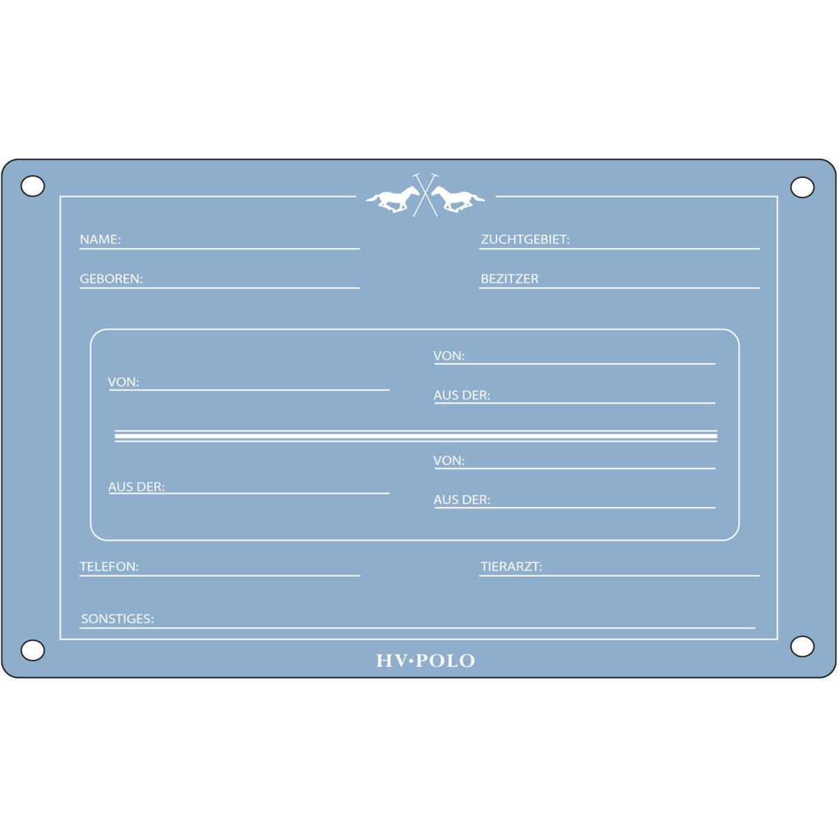 HV Polo Boxenschild HVPPolo Deutsch Powder Blue