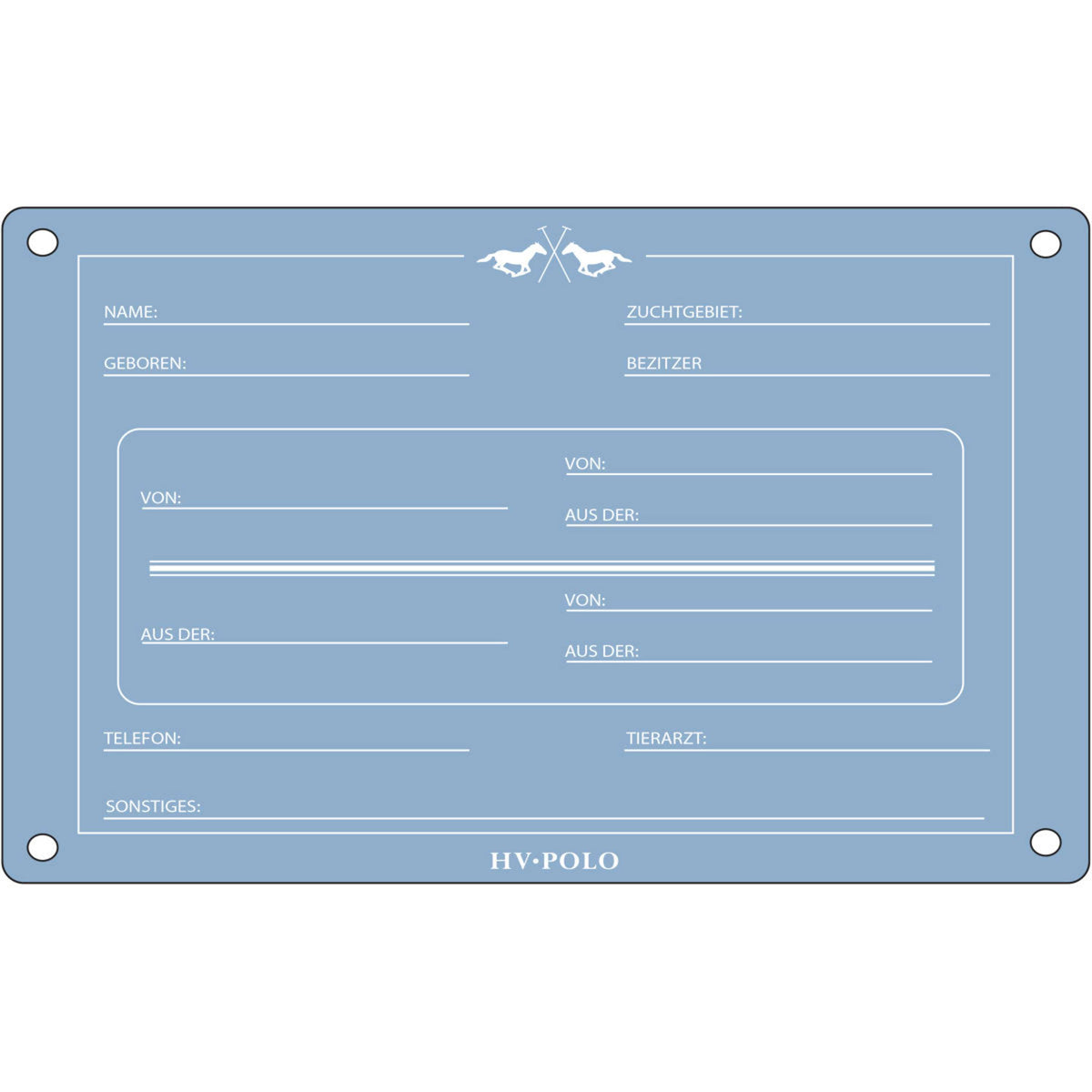 HV Polo Boxenschild HVPPolo Deutsch Powder Blue