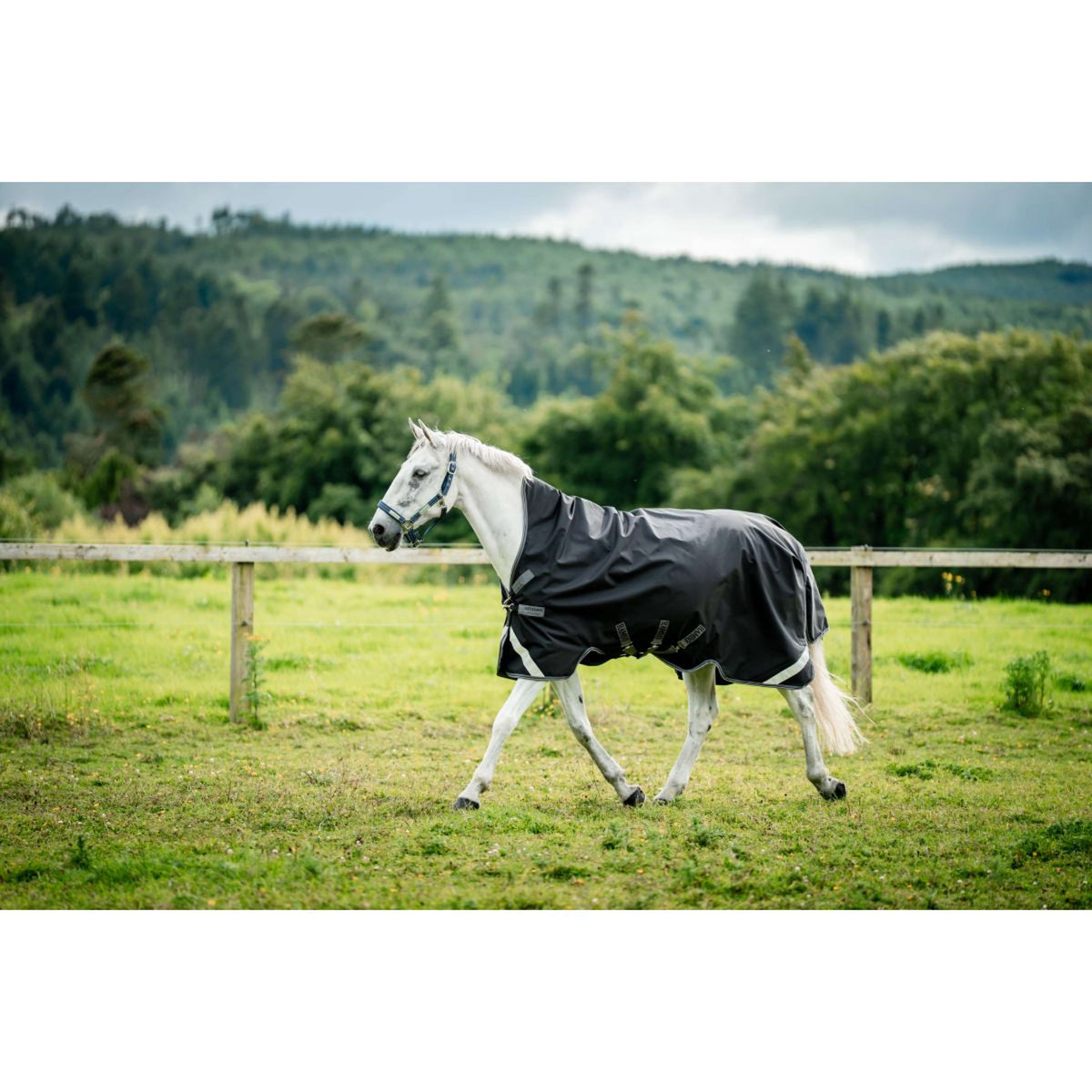 Rambo Wug Turnout Lite 0g Black/Thunderstorm Grey