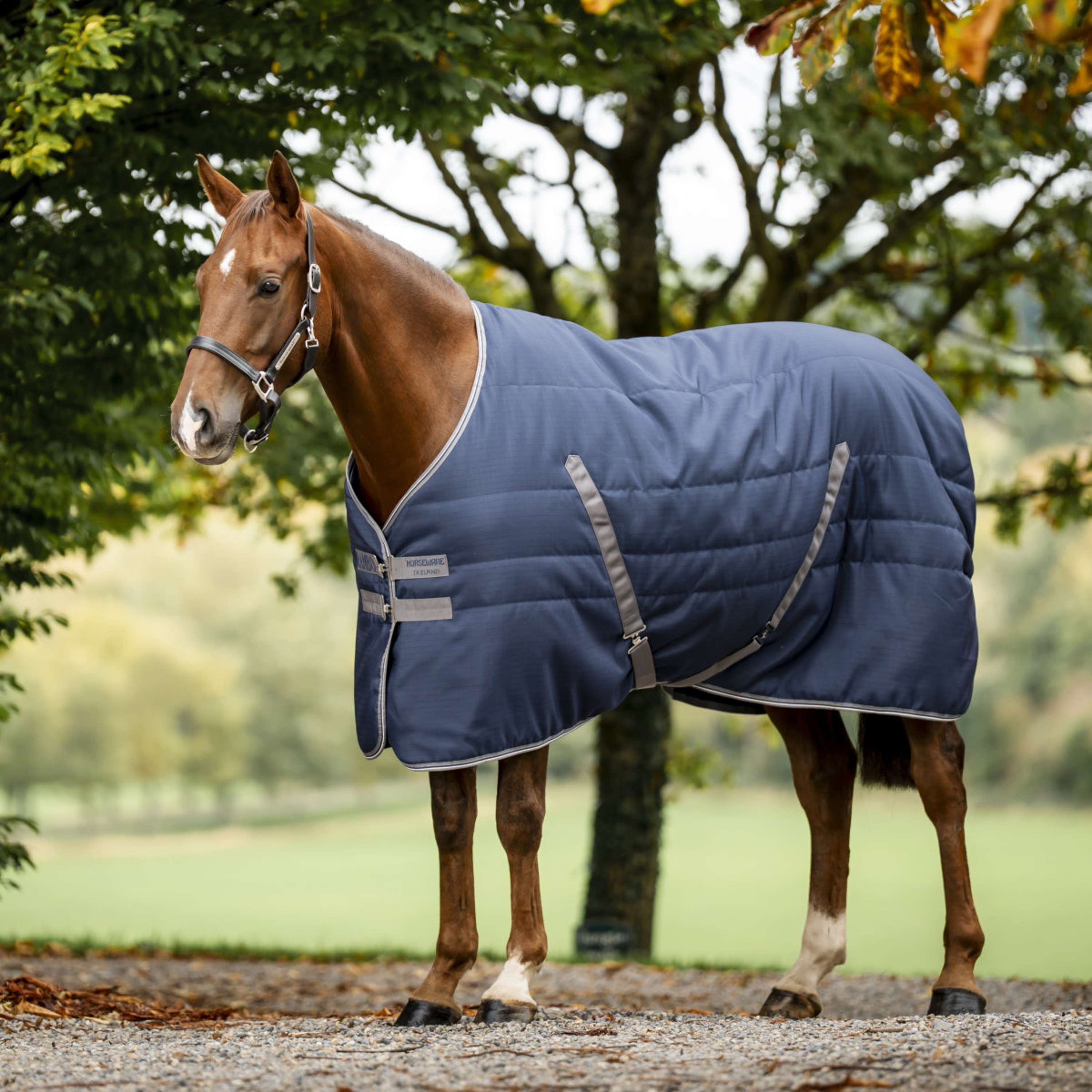 Rambo Stalldecke 400g Navy/Thunderstorm Grey/Silver