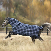 Rhino by Horseware Plus Turnout Heavy Varilayer Navy Check/Indigo