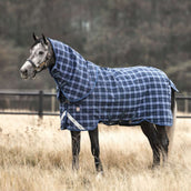 Rhino by Horseware Plus Turnout Heavy Varilayer Navy Check/Indigo