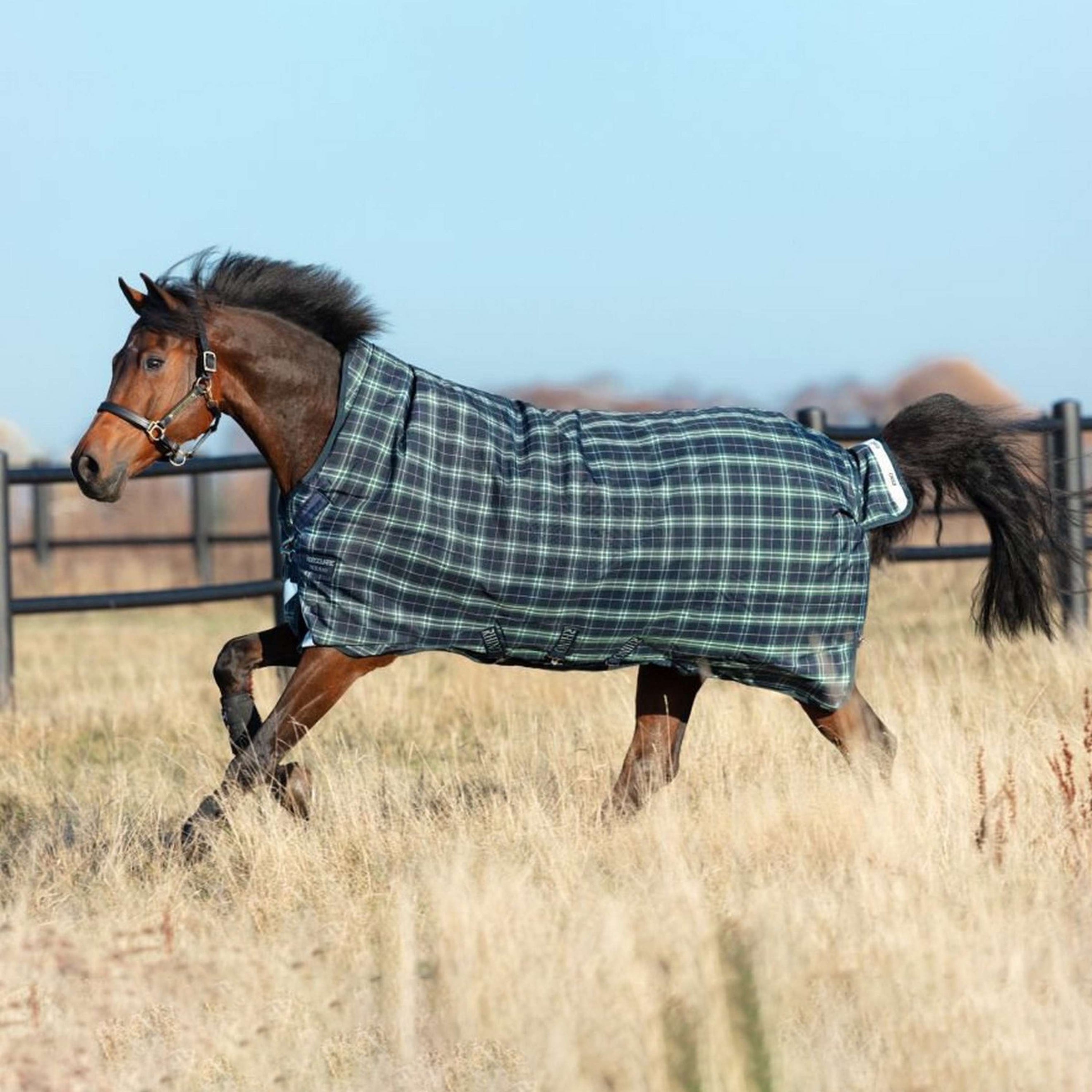 Rhino Wug Turnout Lite 100g Hunter Check Rhino Wug Turnout Lite 100g Hunter Check