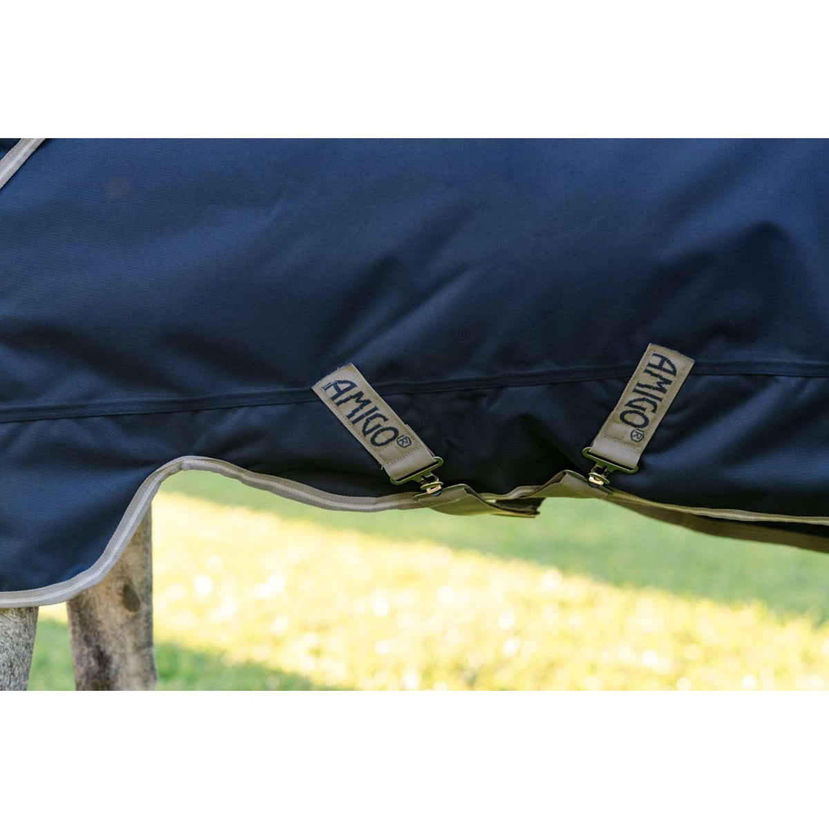 Amigo Turnout 1200D Plus Pony 50g Marineblau/Titangrau/Silber