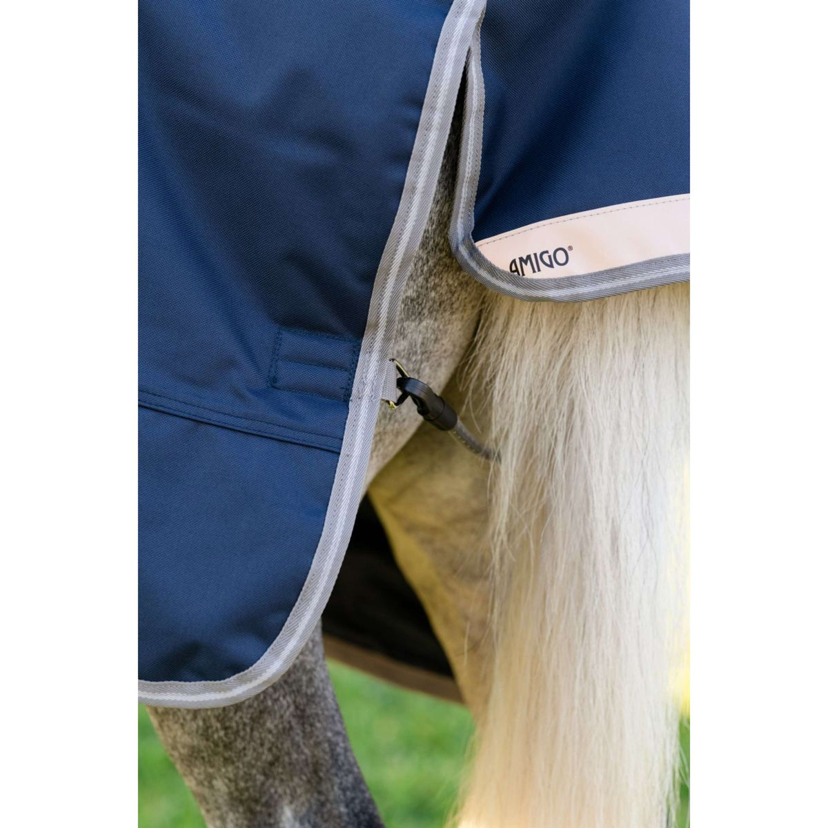 Amigo Turnout 1200D Plus Pony 50g Marineblau/Titangrau/Silber