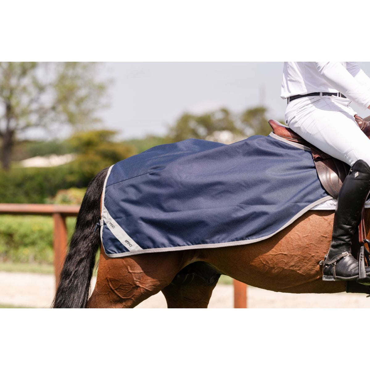 Amigo Ausreitdecke Ripstop Navy/Titanium Grey
