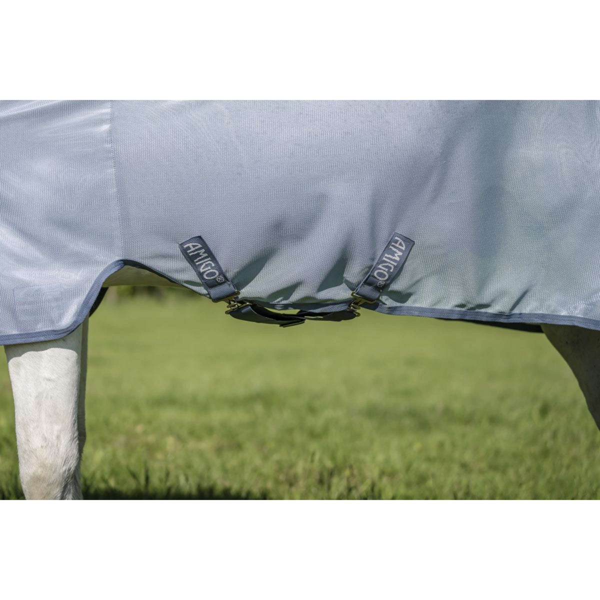 Amigo Bug Rug Plus Pony Heather Blue/Blue/Silver