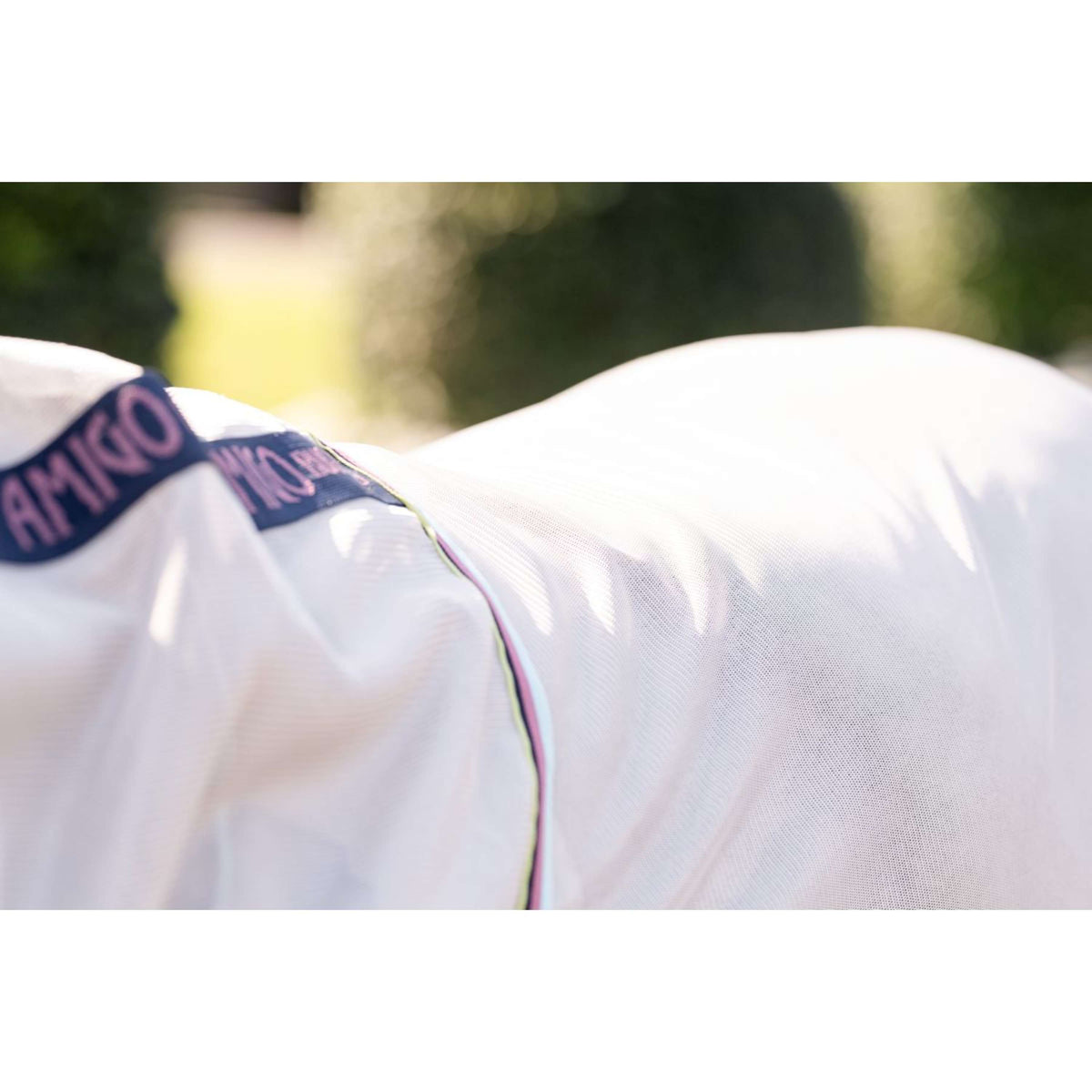 Amigo Bug Rug Plus Pony Silber/Limette/Marineblau/Rosa/Blau