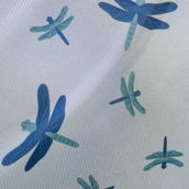 Amigo Bug Rug Dragonfly Print/Silver/Blue/Sage