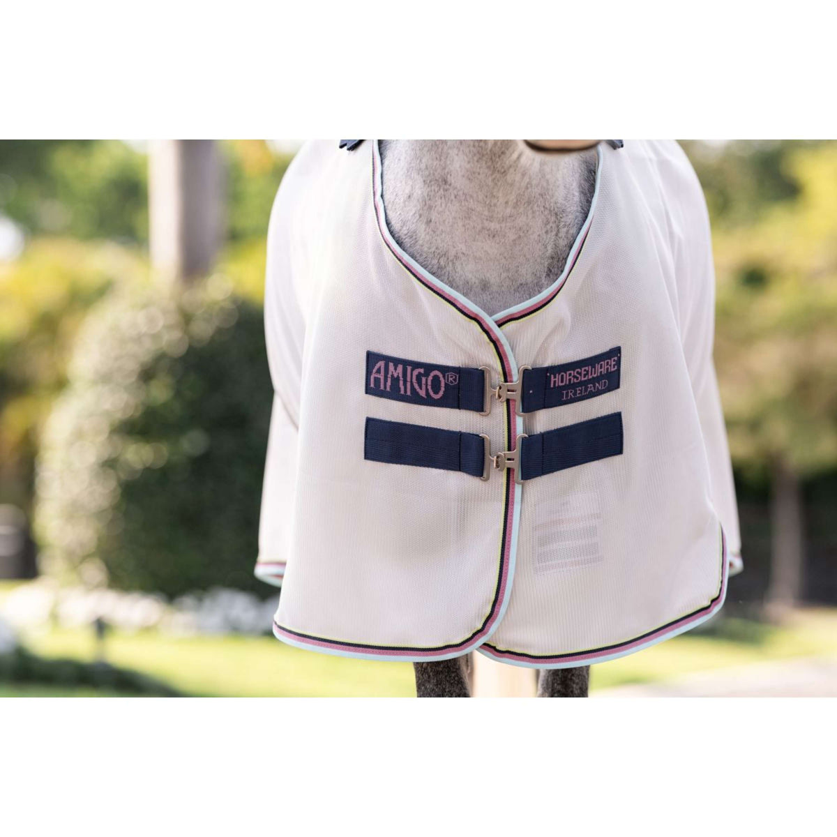 Amigo Bug Rug Pony Silber/Limette/Marineblau/Rosa/Blau