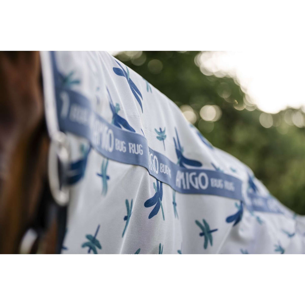Amigo Bug Rug Plus Pony Dragonfly Print/Silver/Blue/Sage