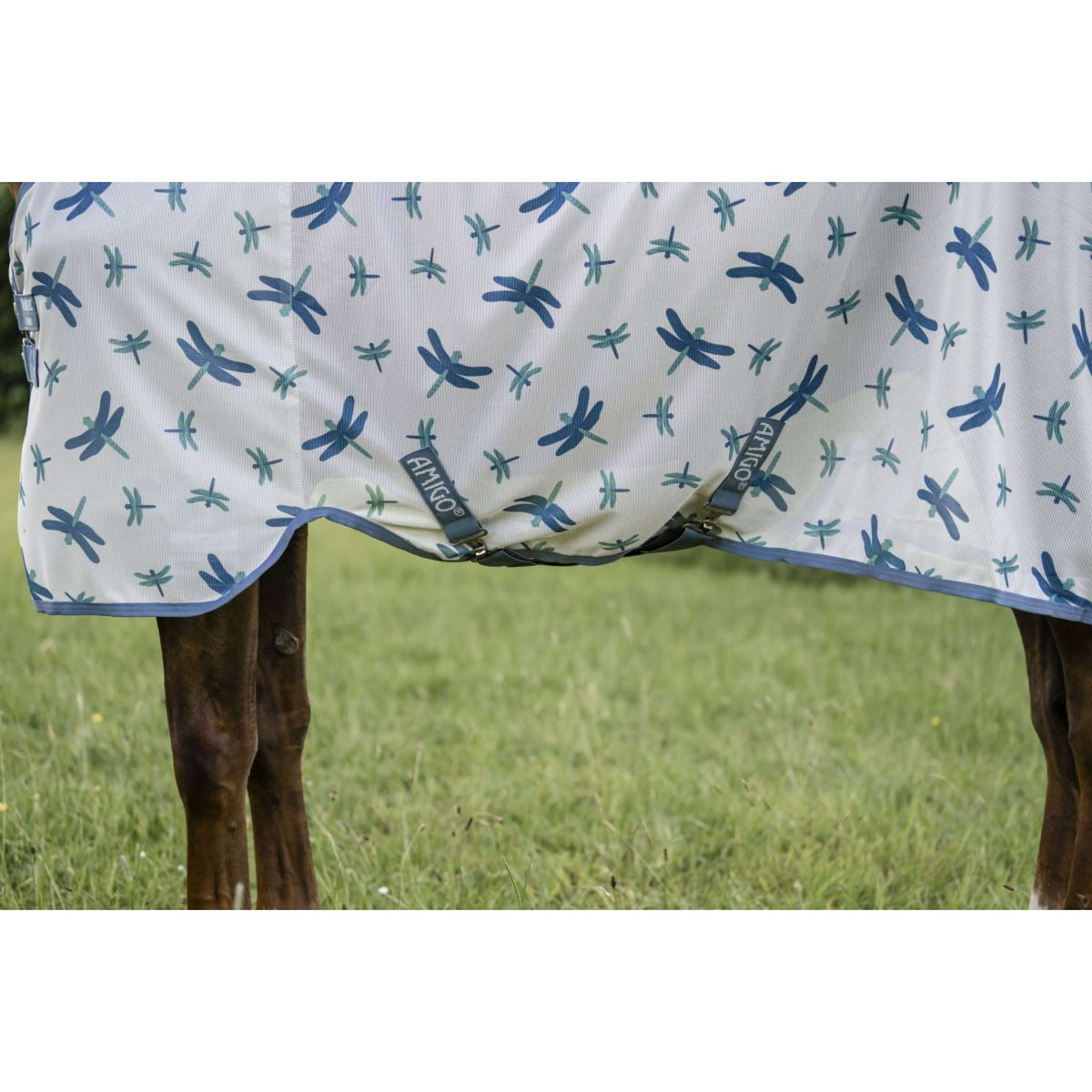 Amigo Bug Rug Plus Dragonfly Print/Silver/Blue/Sage