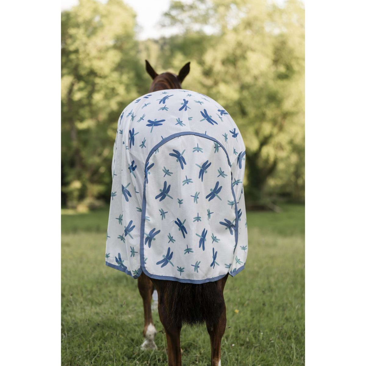 Amigo Bug Rug Dragonfly Print/Silver/Blue/Sage