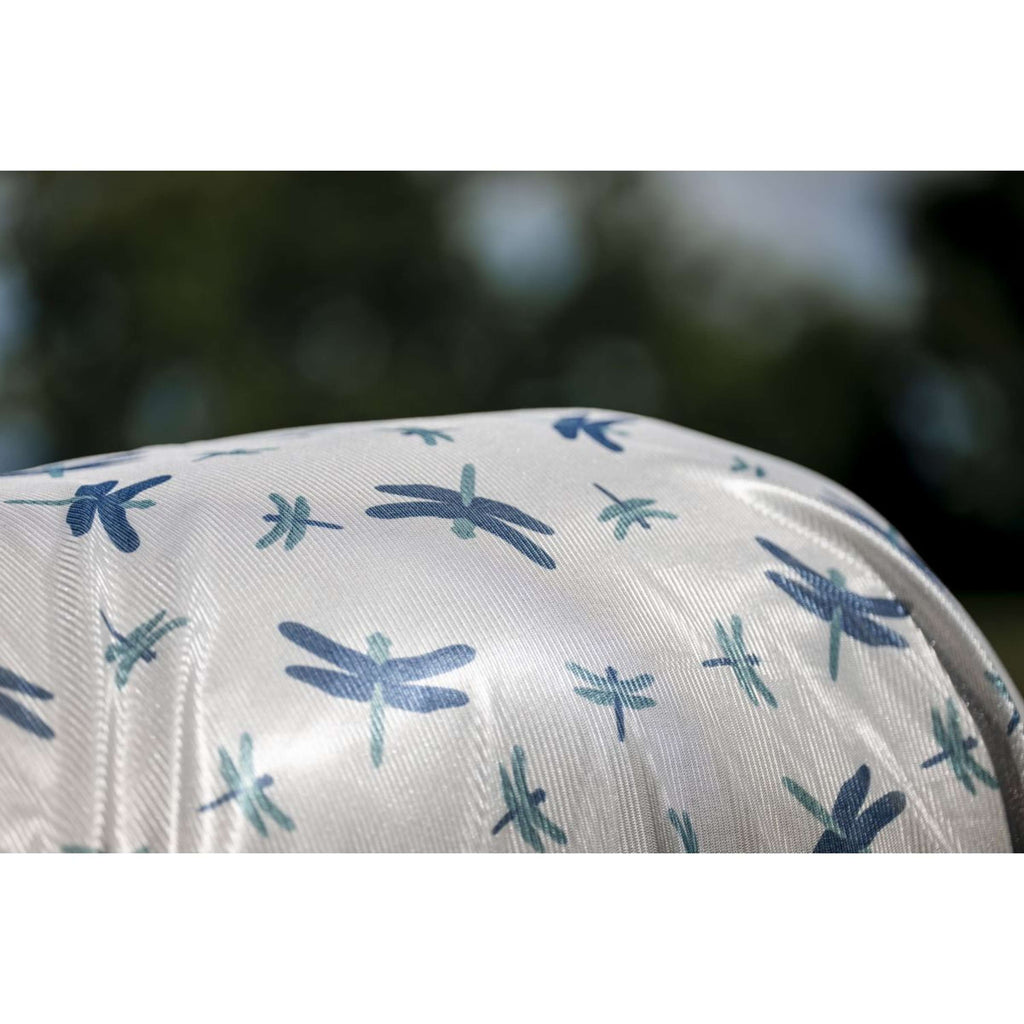 Amigo Fliegendecke Integrated Dragonfly Print/Silver/Blue/Sage