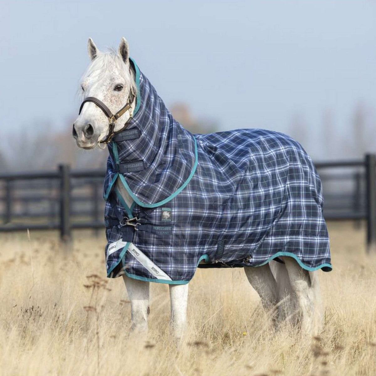 Rhino by Horseware Pony Plus Medium Navy Check