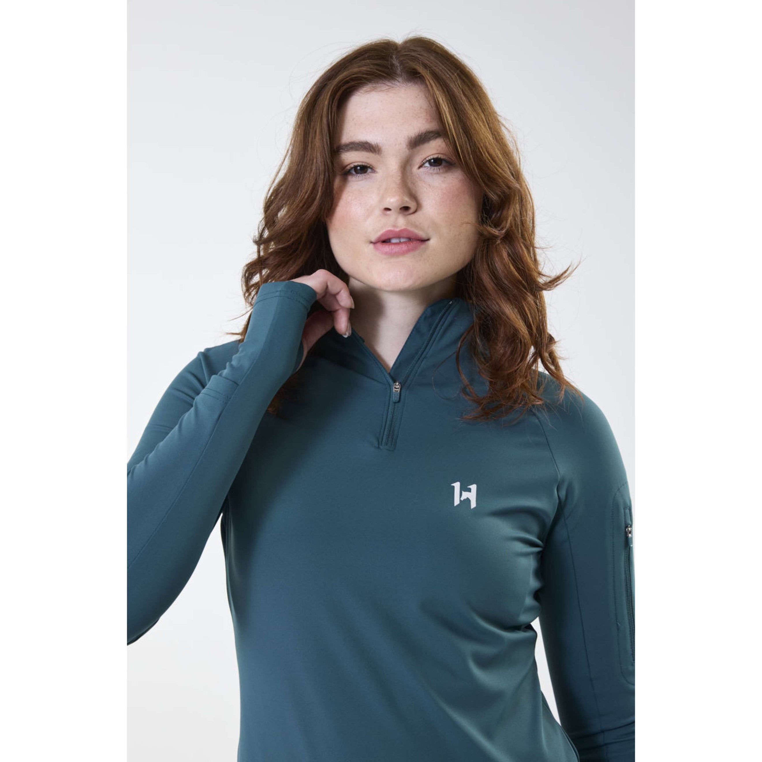 Horseware Shirt Strive Winter Zip Dynasty Green Horseware Shirt Strive Winter Zip Dynasty Green