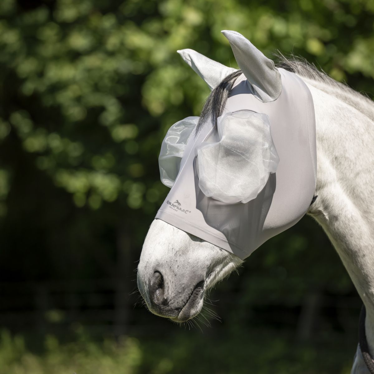 Horseware Fly Mask Defense Silver/Silver