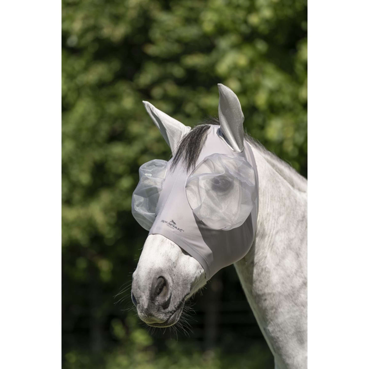 Horseware Fly Mask Defense Silver/Silver
