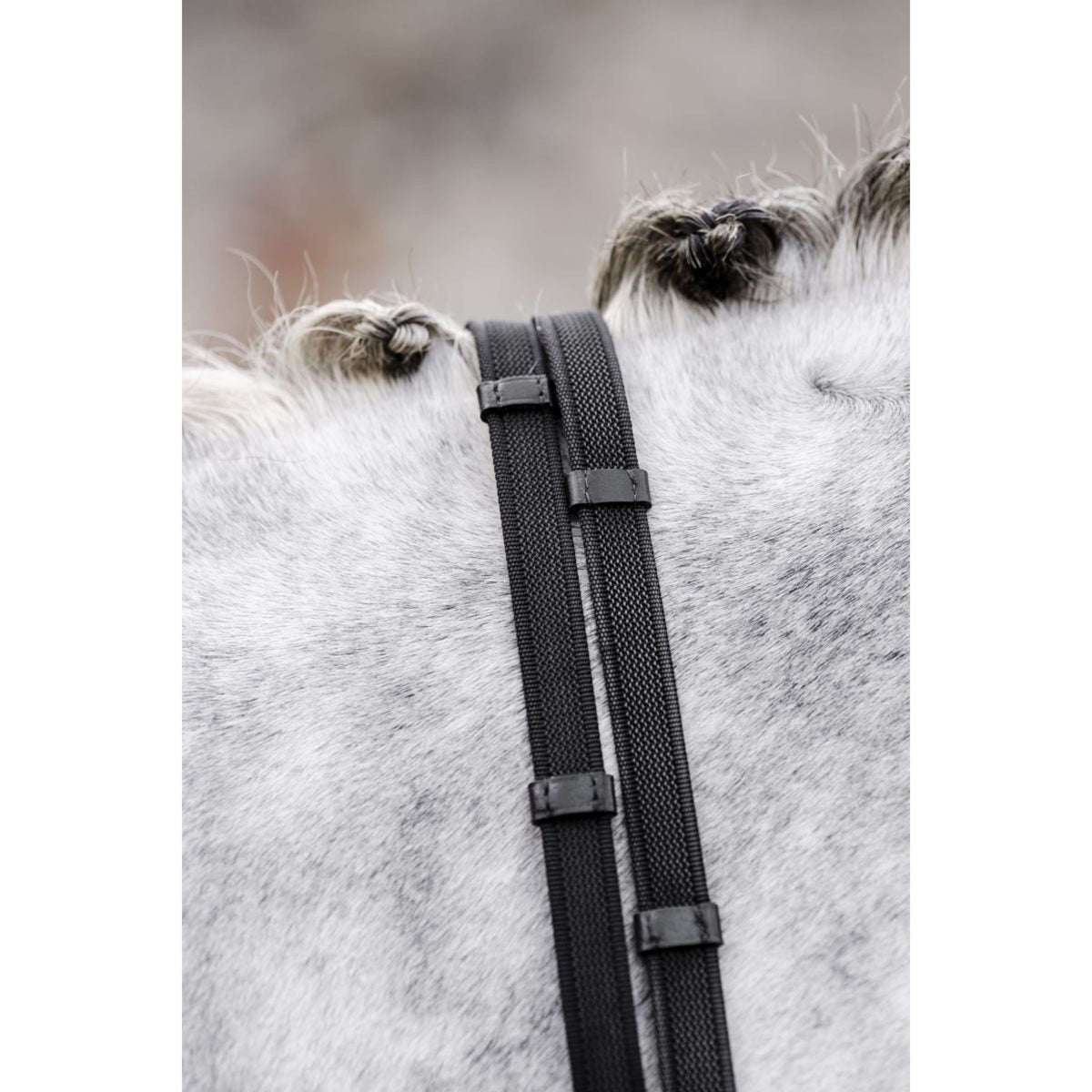 Horseware Zügel Rubber Grip Continental Schwarz