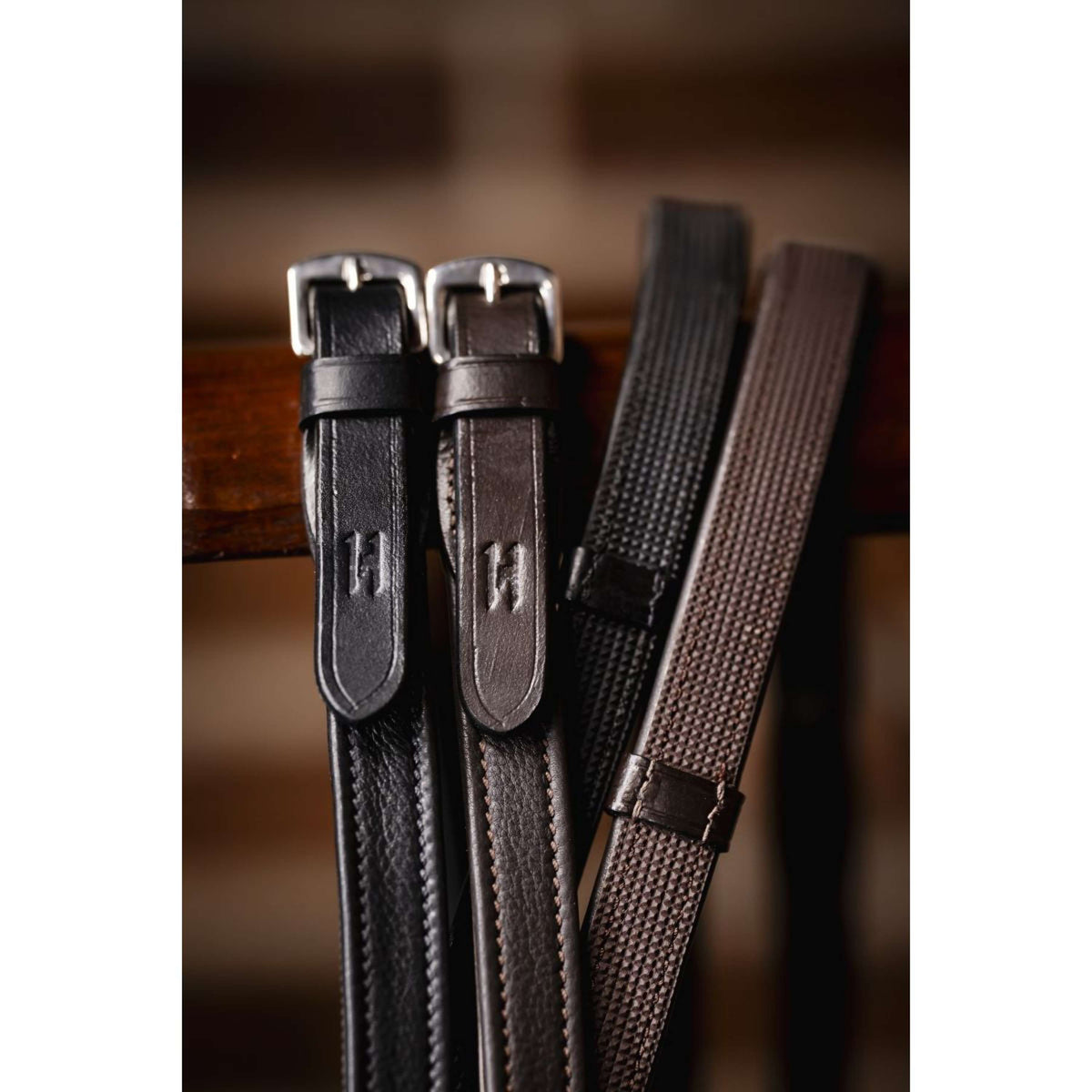 Horseware Zügel Jumper mit Stops Braun