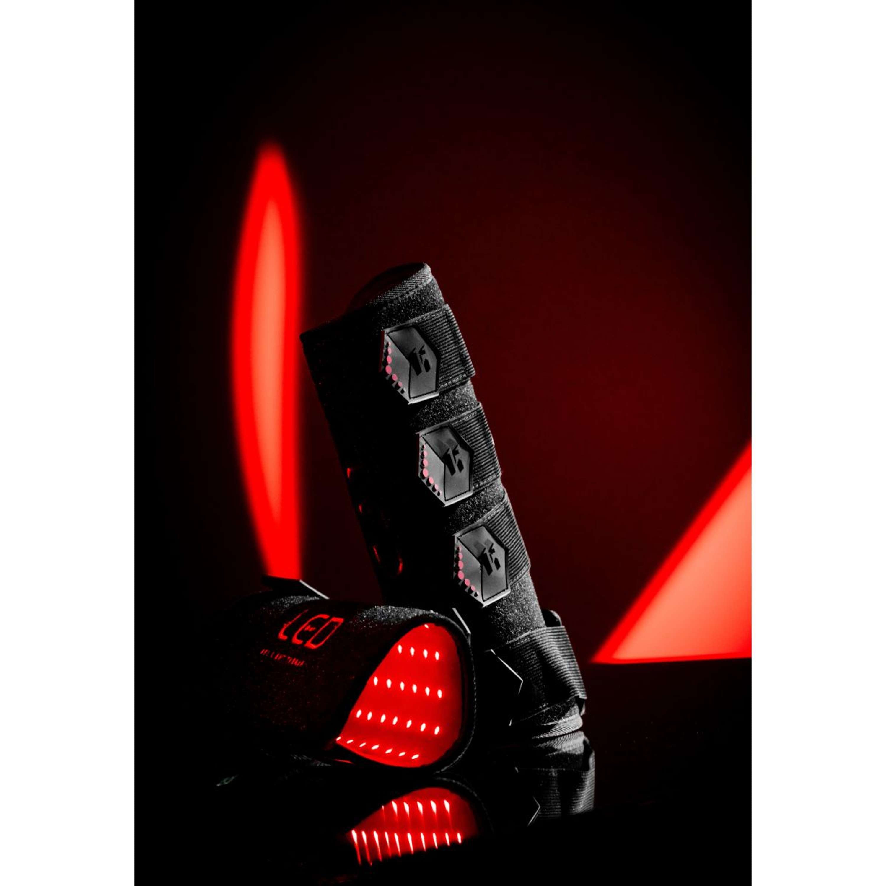 Horseware Leg Wraps LED Red Light Therapy Pair Schwarz/Schwarz