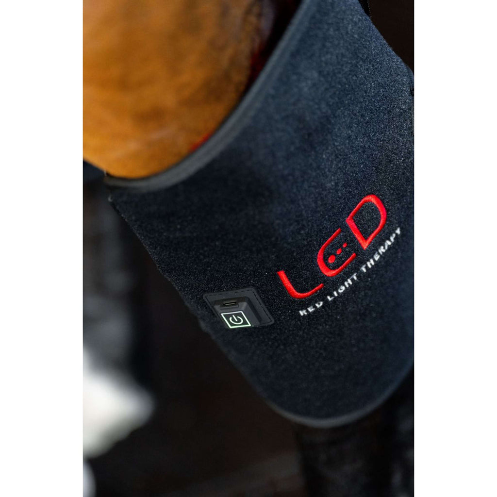 Horseware Hock Boots LED Red Light Therapy Pair Schwarz/Schwarz