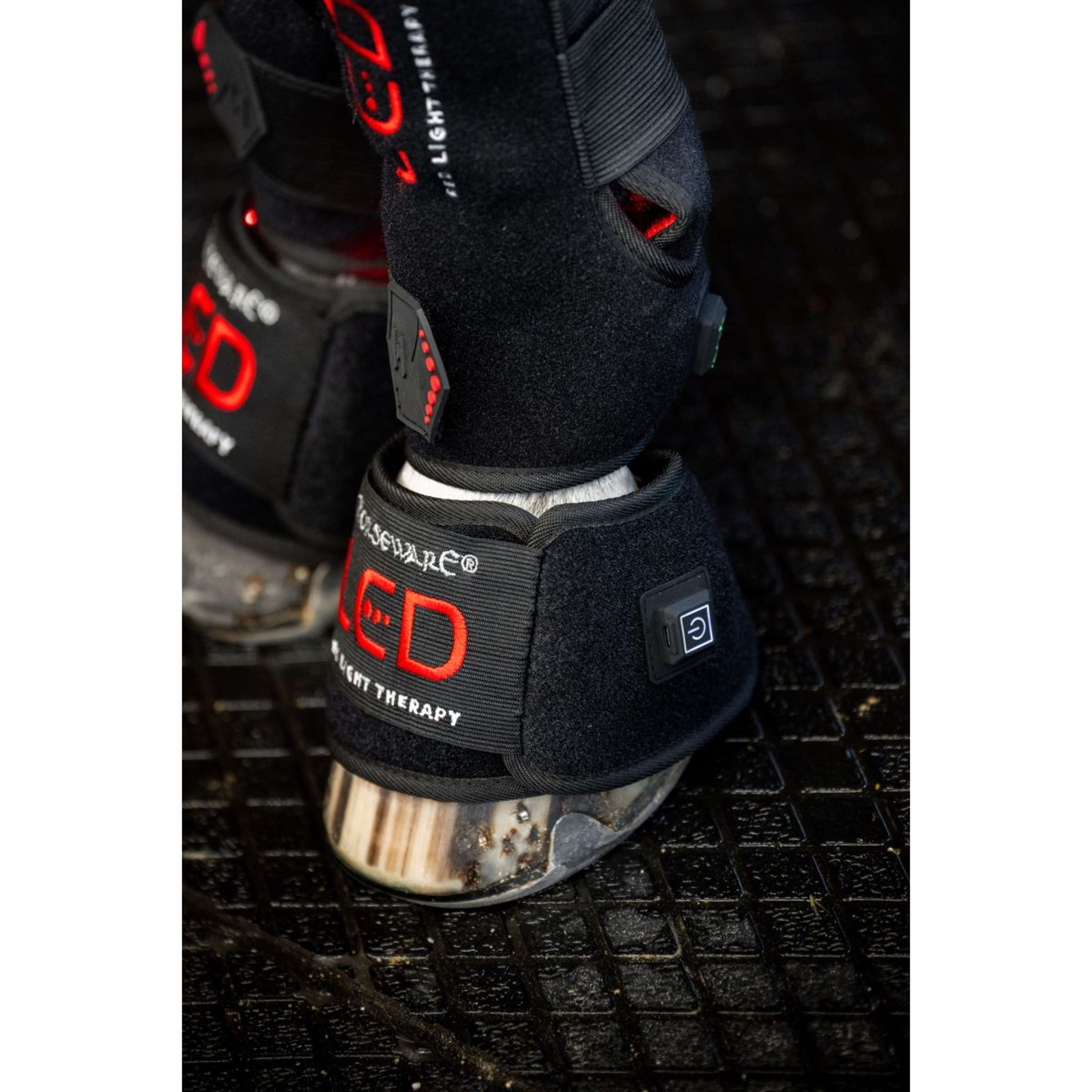 Horseware Mini Wraps LED Red Light Therapy Pair Schwarz/Schwarz