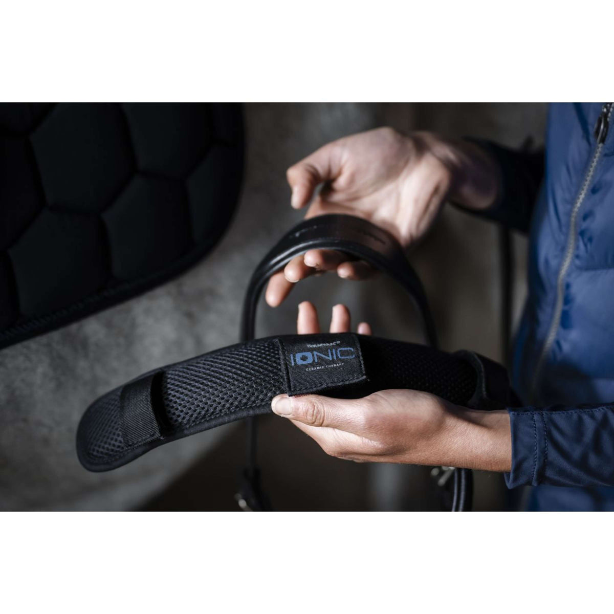 Horseware Kopfstückschutz Ionic Schwarz