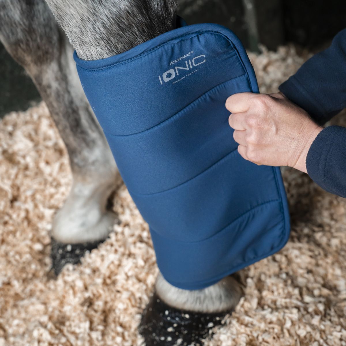 Horseware Bandage Pads Ionic Set of 2 Imperial Blue