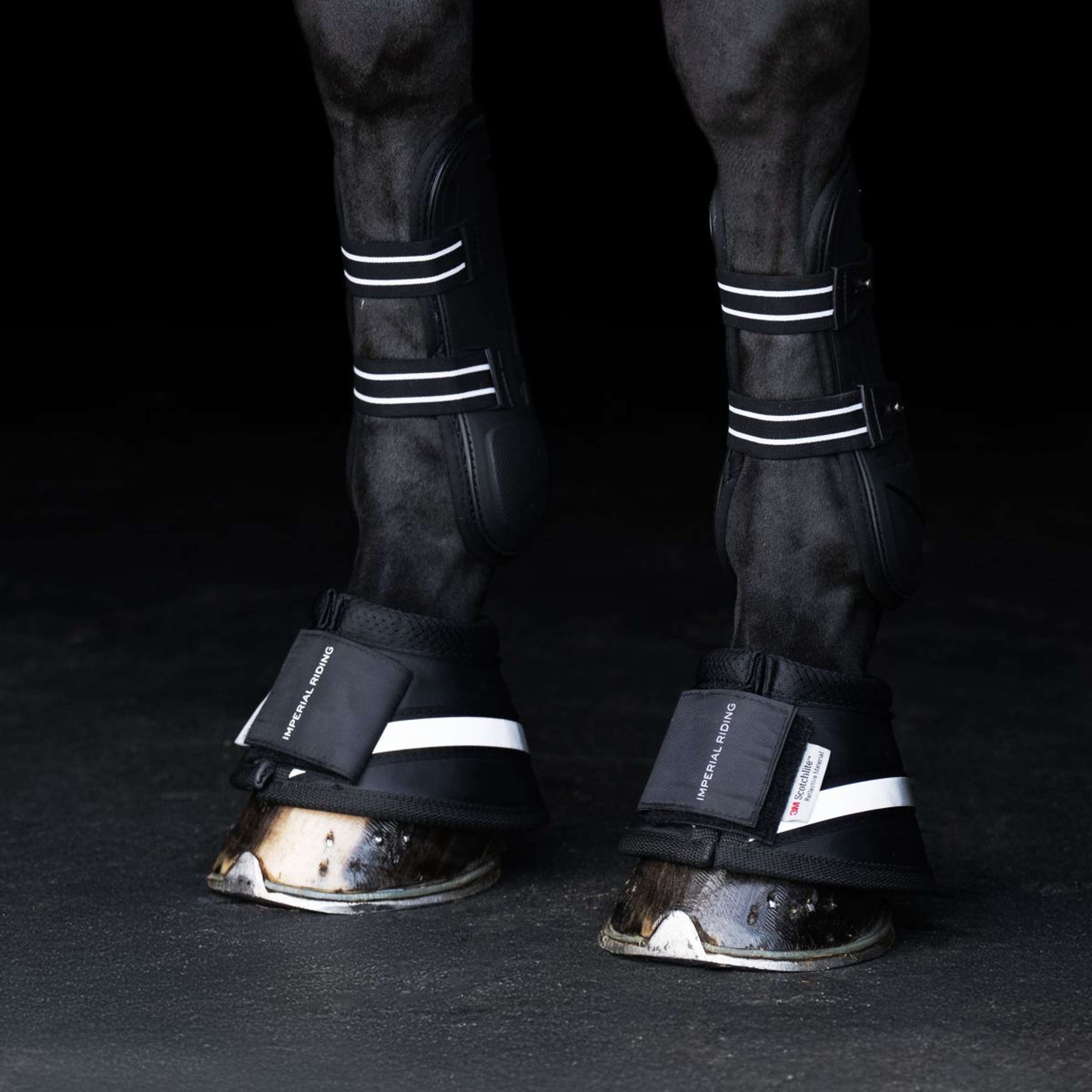 Imperial Riding Hufglocken IRHReflective Schwarz Imperial Riding Hufglocken IRHReflective Schwarz