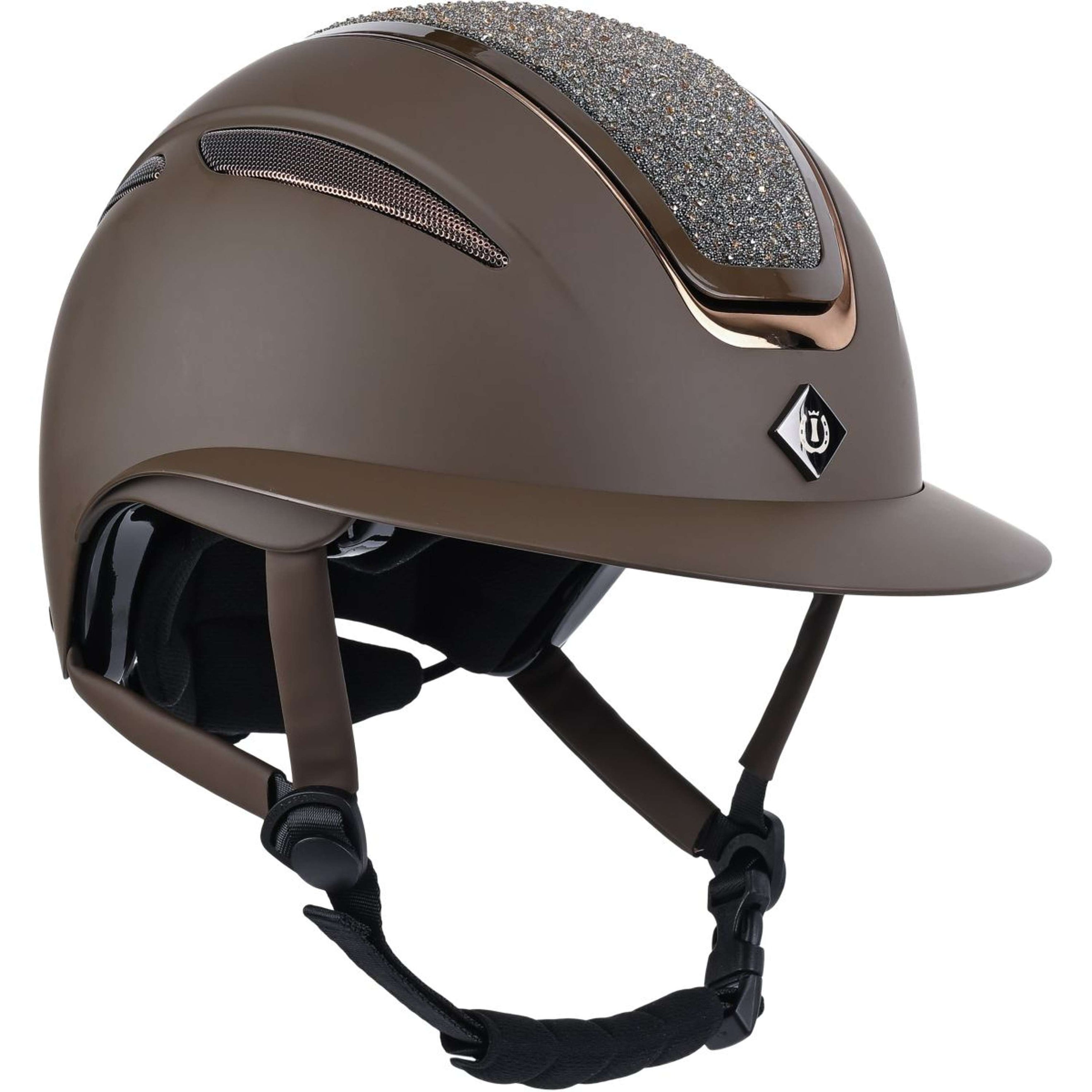Imperial Riding Reithelm IRHOLania Deluxe Big Visor Braun