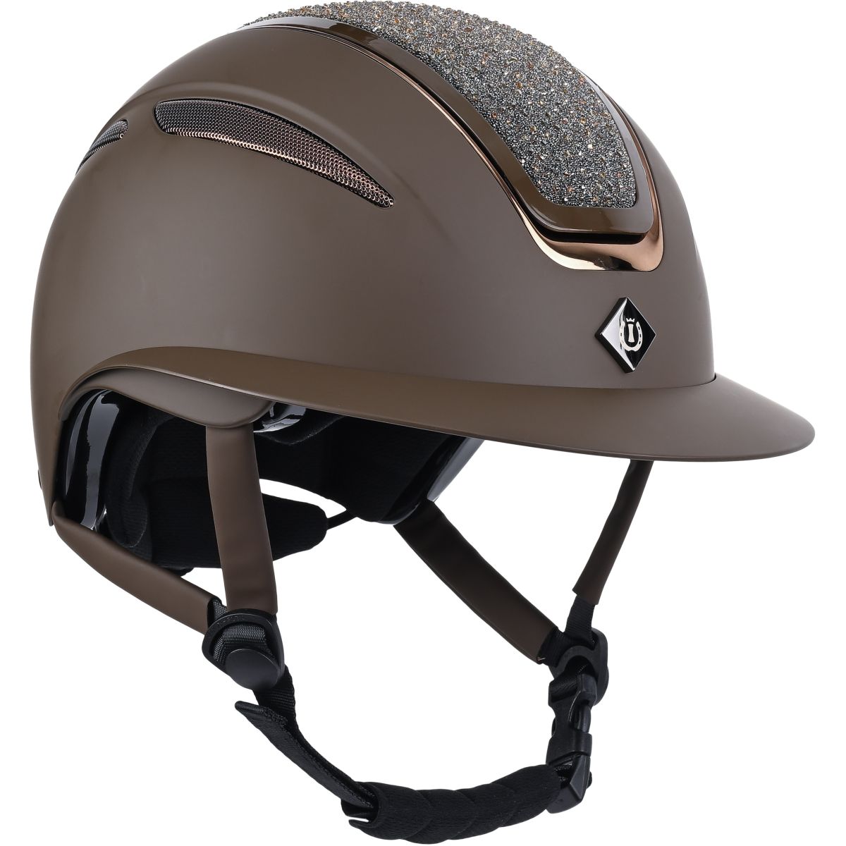 Imperial Riding Reithelm IRHOLania Deluxe Big Visor Braun