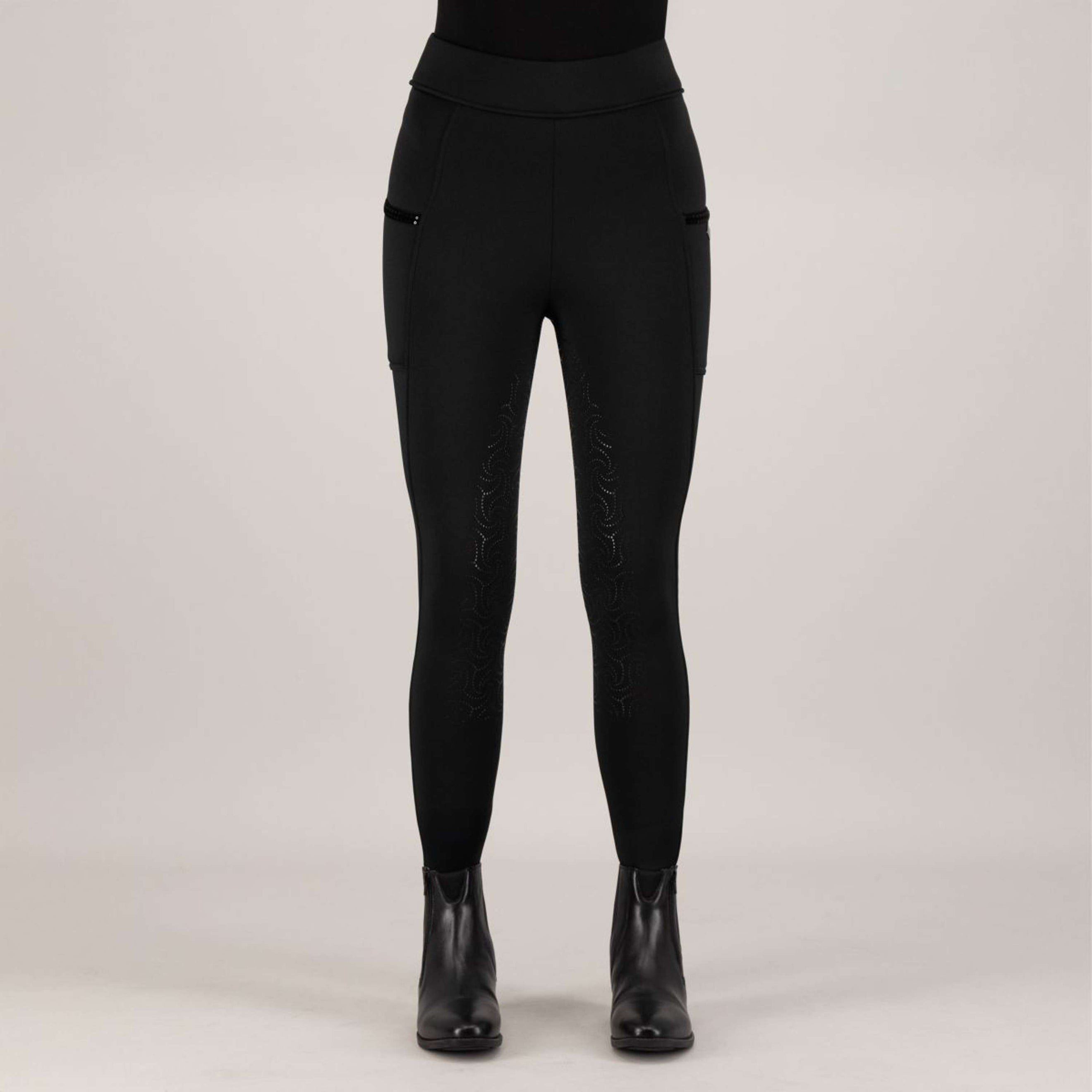 Imperial Riding Reitleggings IRHTeddy Full Grip Schwarz
