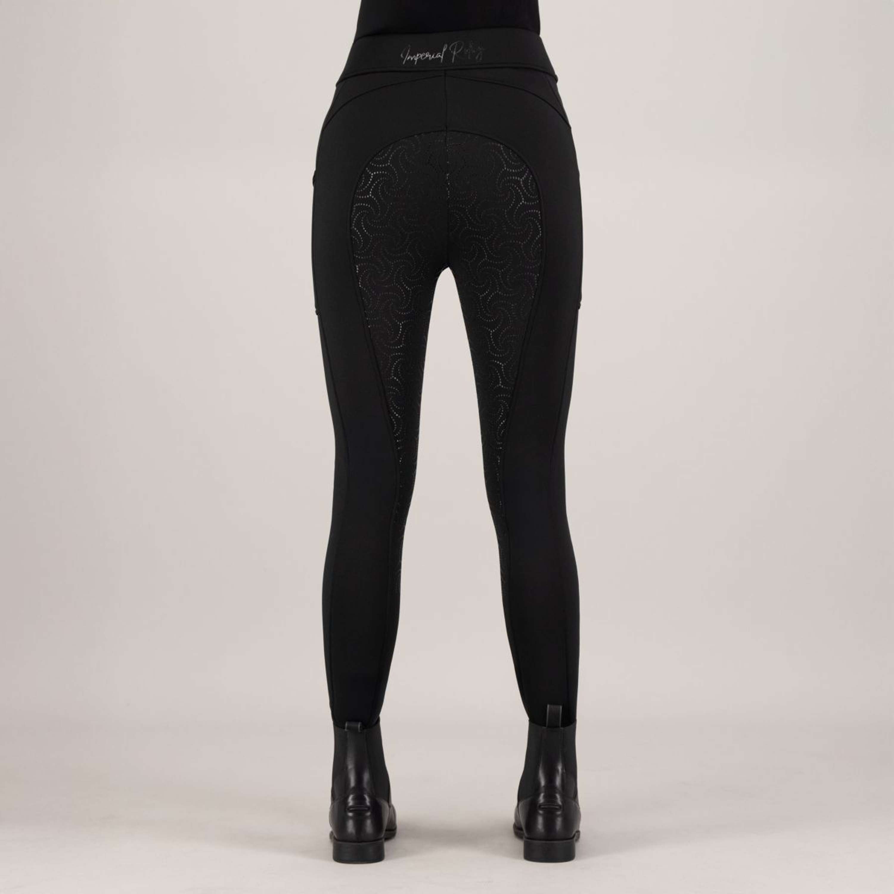 Imperial Riding Reitleggings IRHTeddy Full Grip Schwarz