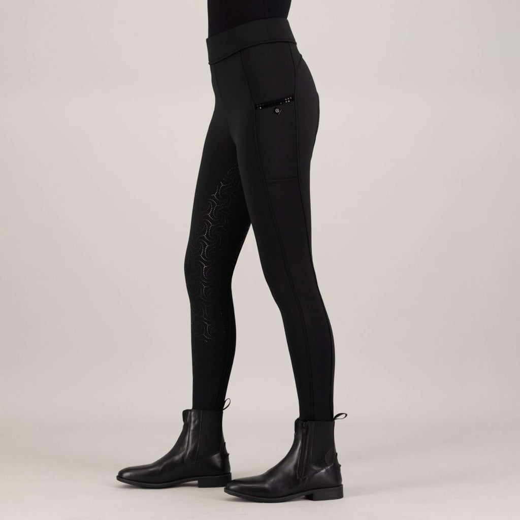 Imperial Riding Reitleggings IRHTeddy Full Grip Schwarz