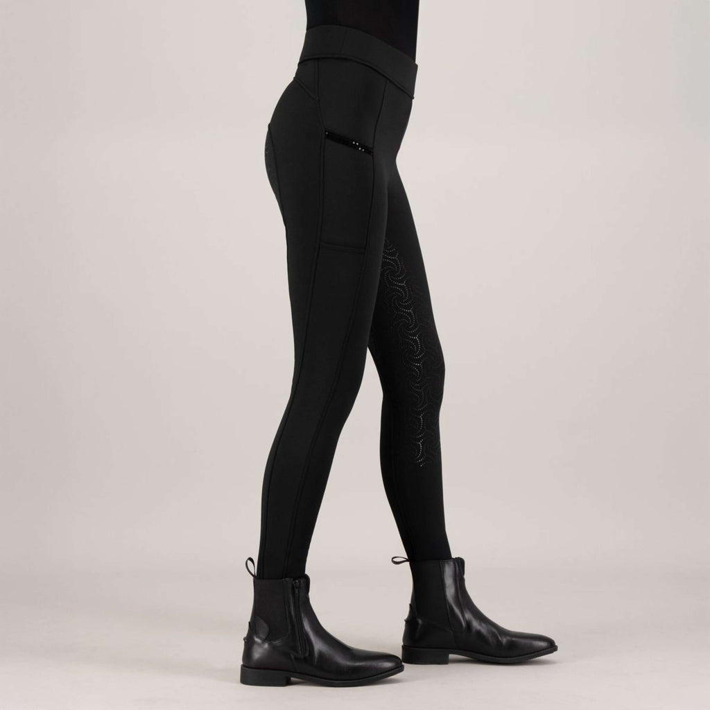 Imperial Riding Reitleggings IRHTeddy Full Grip Schwarz