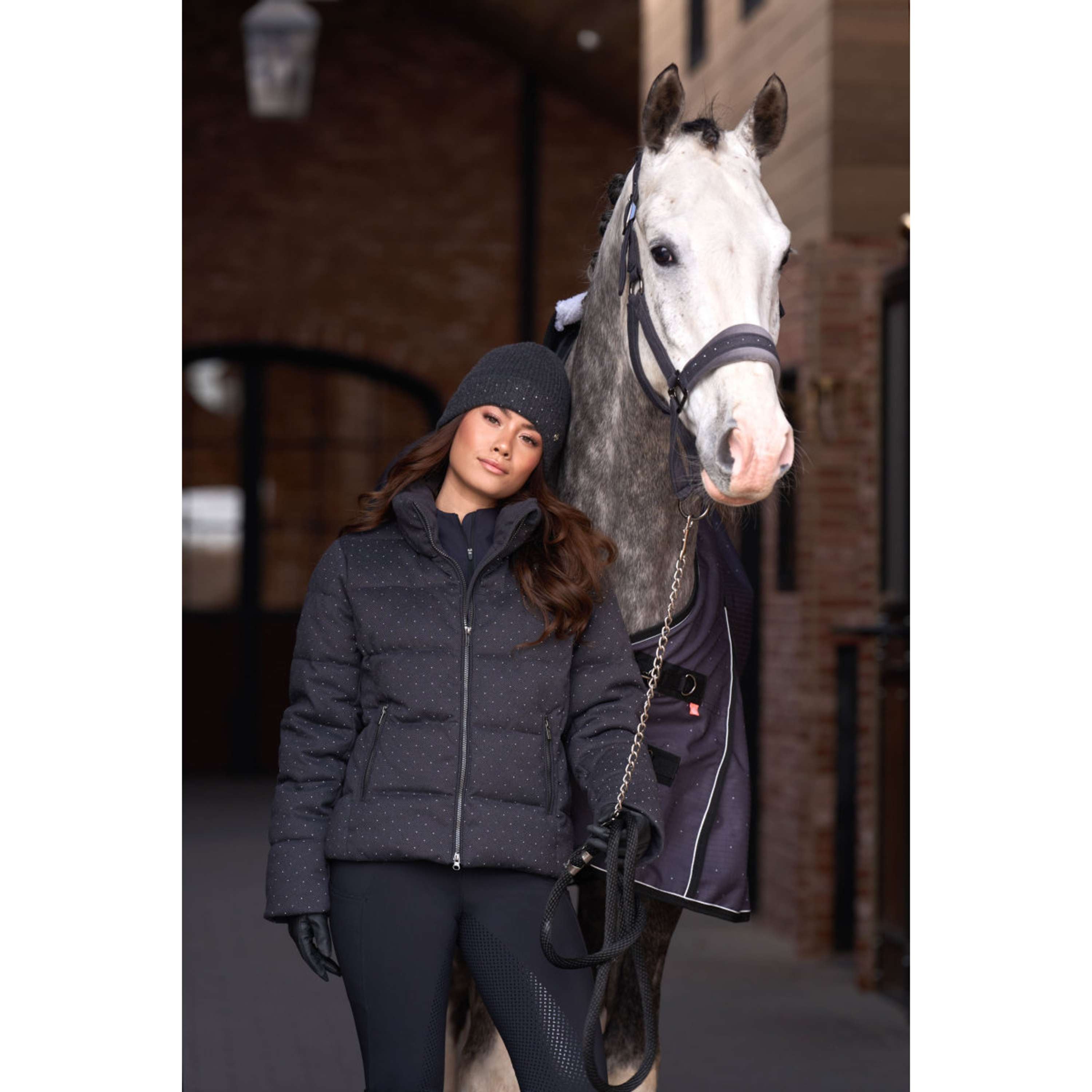Imperial Riding Halfter IRHPenny Herringbone Grau
