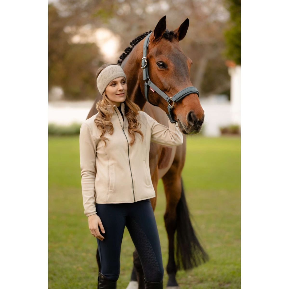 LeMieux Fleece Weste Faye Stein