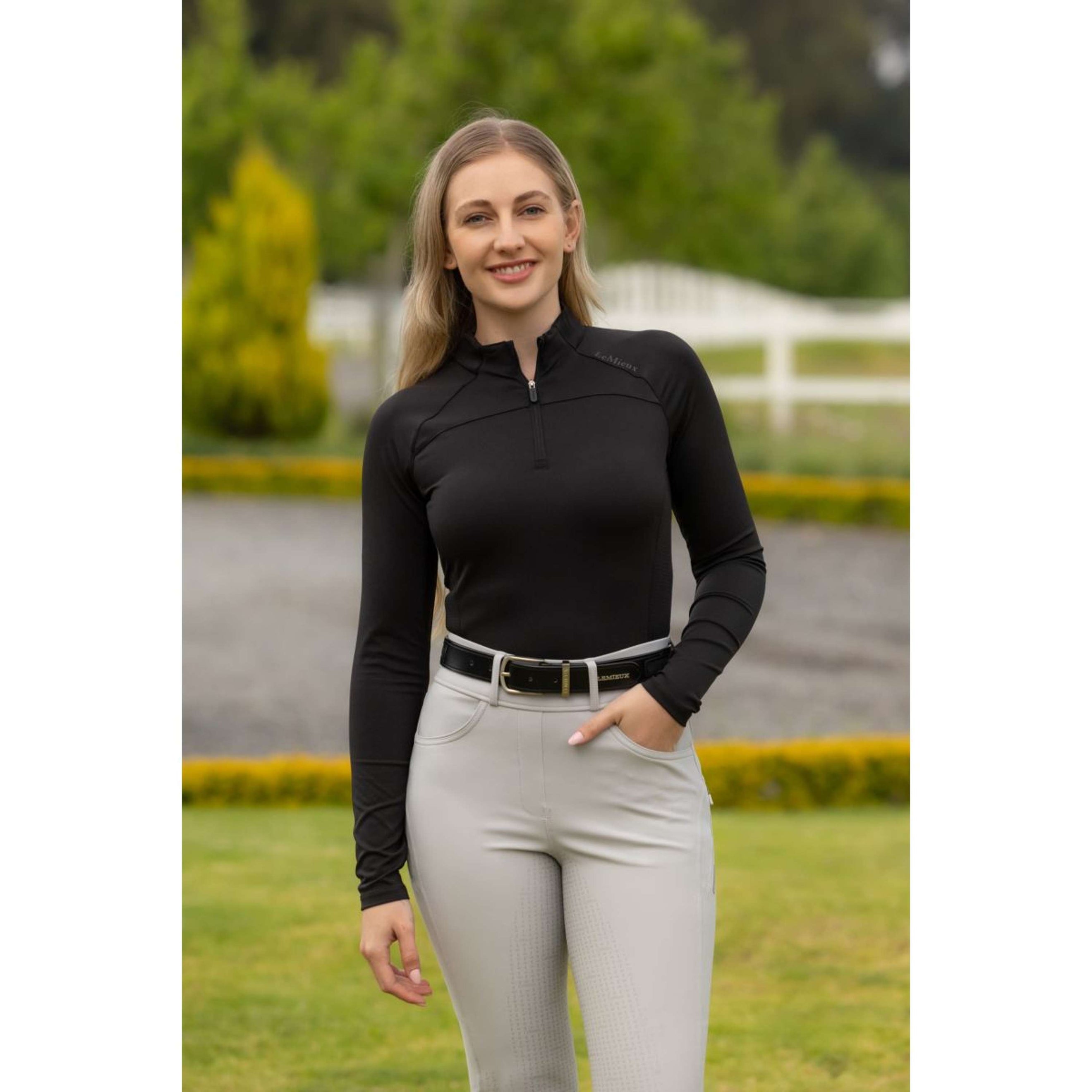 LeMieux Base Layer Airflow Lange Ärmel Schwarz