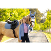 LeMieux Schabracke Suede Close Contact Square Springen Powder Blue