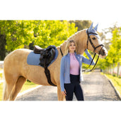 LeMieux Schabracke Suede Close Contact Square Springen Powder Blue