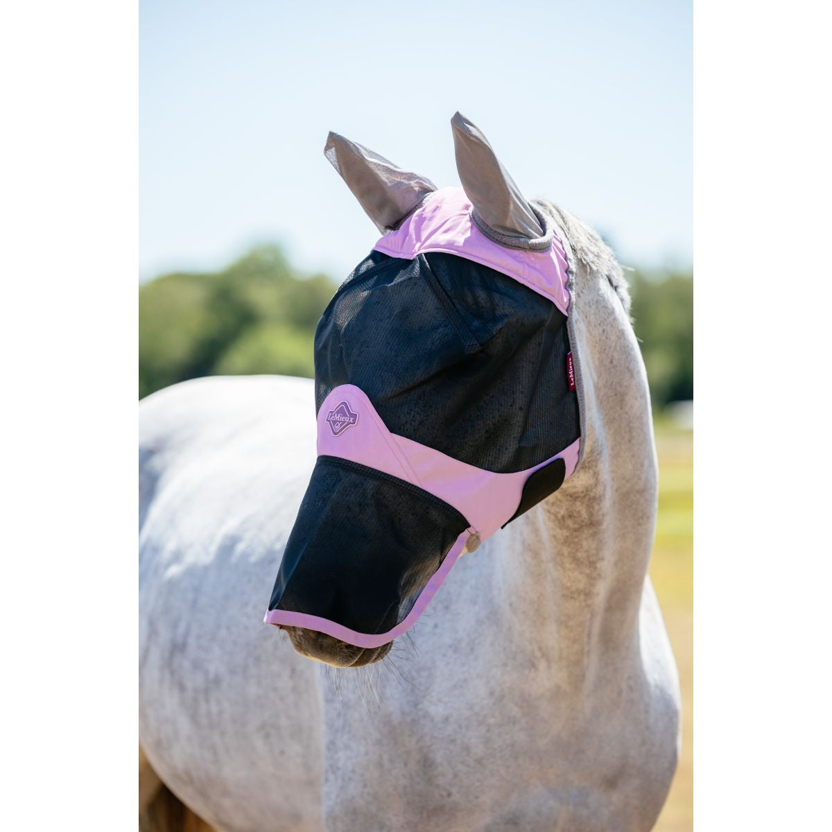 LeMieux Fliegenmaske Visor-Tek Mit Nüsternschutz Fondant