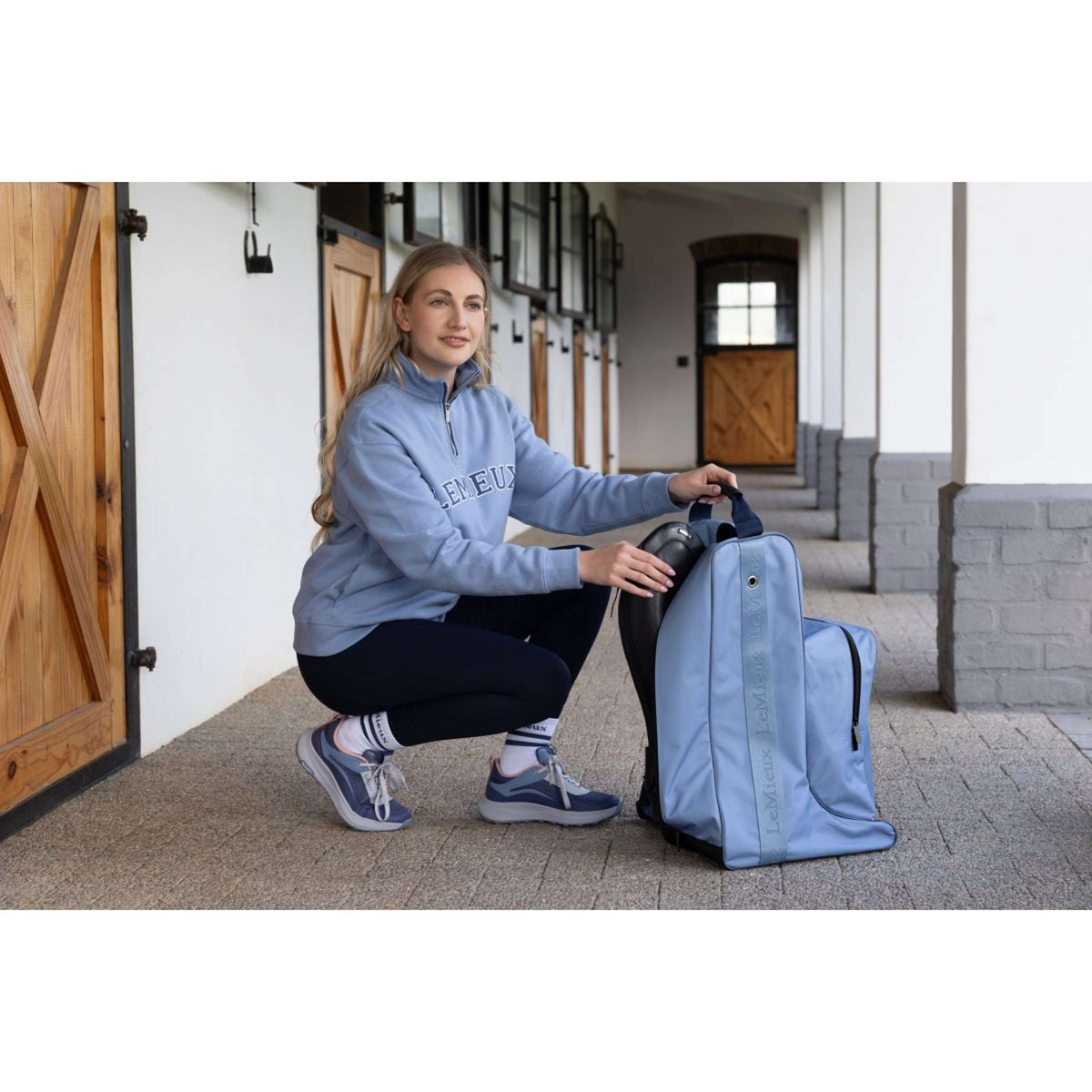 LeMieux Helm/Stiefeltasche Powder Blue