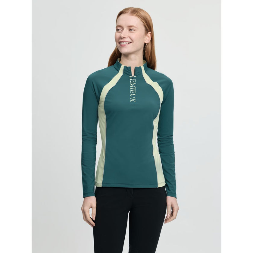 LeMieux Base Layer Philippa Mesh Lange Ärmel Jungle